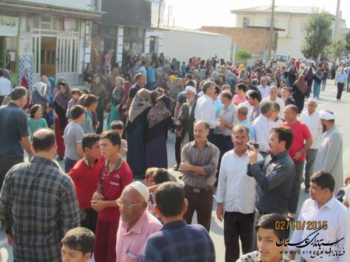 حضور فرماندار گمیشان در استقبال مردم گمیشان از حجاج شهرستان 