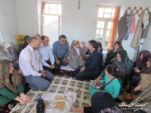 فرماندار گمیشان از خانواده های مرحوم طلابی و دولو دیدار ودلجویی کرد