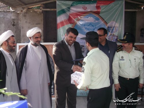 حضور فرماندار رامیان در مراسم صبحگاه مشترک نیروی مسلح شهرستان