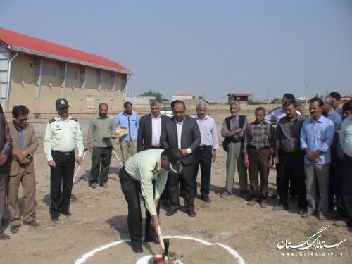 مراسم کلنگ زنی ساختمان کلانتری شهرسنگدوین