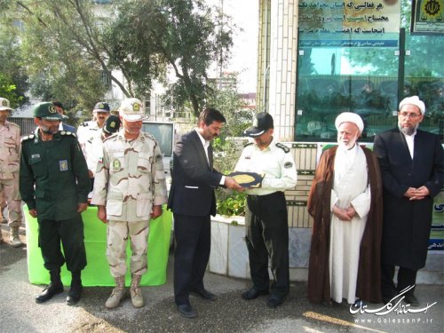صبحگاه مشترک نیروهای مسلح گنبد کاووس برگزار شد