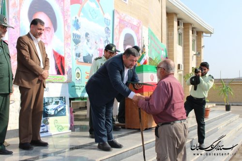 صبحگاه مشترک نیروهای انتظامی شهرستان آزادشهر برگزار گردید