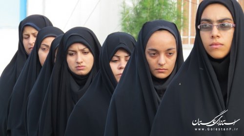 صبحگاه مشترک نیروهای انتظامی و نظامی شهرستان کلاله برگزار شد