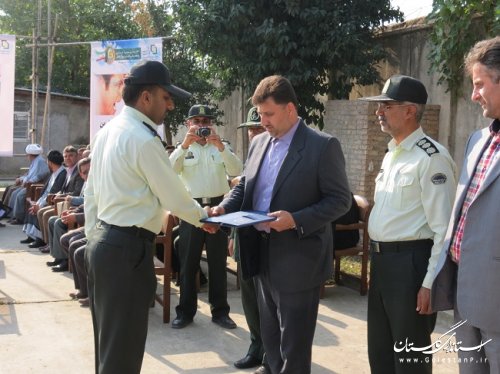 صبحگاه مشترک نیروهای انتظامی با حضور فرماندار در شهرستان گالیکش برگزار شد