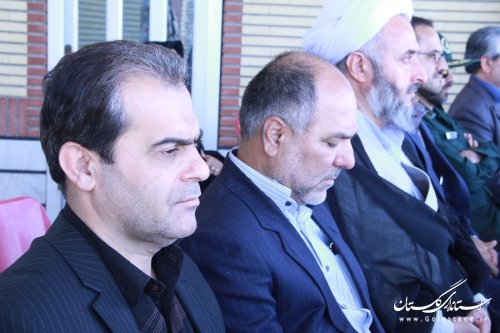 مراسم تشییع متمرکز 17جان باخته بیت الله الحرام در لشکر 30گرگان برگزار شد