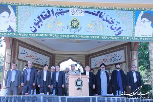 مراسم تشییع متمرکز 17جان باخته بیت الله الحرام در لشکر 30گرگان برگزار شد