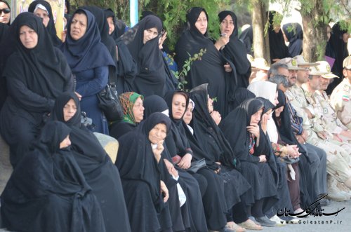مراسم تشییع پیکر 17 جان باخته حادثه «منا» در لشکر 30 گرگان برگزار شد