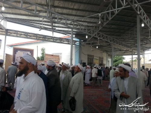 حضور فرماندار گمیشان در مراسم تشییع جان باختگان حادثه منا شهرستان گنبد