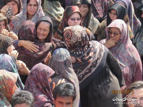مراسم استقبال و تشییع 3تن از جان باختگان حادثه((منا)) شهرستان گمیشان برگزار شد