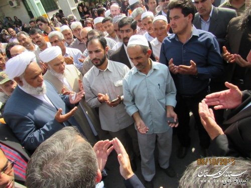 مراسم استقبال و تشییع 3تن از جان باختگان حادثه((منا)) شهرستان گمیشان برگزار شد