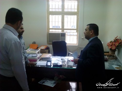بازدید سرزده معاون فرماندارعلی آباد کتول از بخشداری مرکزی