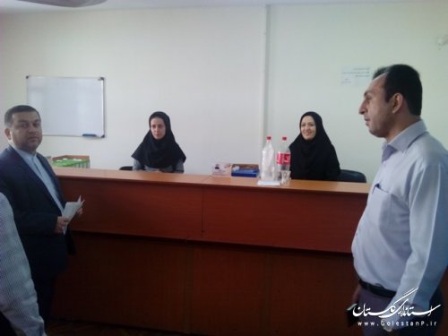 بازدید سرزده معاون فرماندارعلی آباد کتول از بخشداری مرکزی