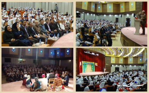 شادی کودکان در آیین افتتاحیه نمایشگاه هفته ملی کودک