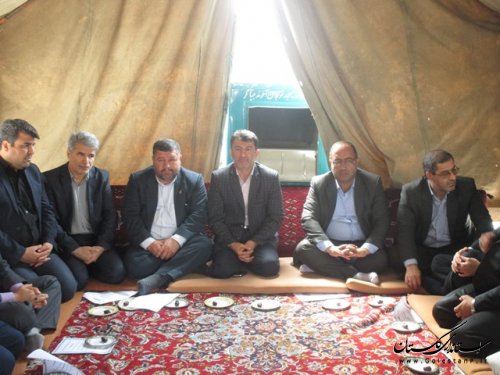 حضور مسئولین استانی و شهرستانی در مراسم بزرگداشت فرماندار فقید ترکمن