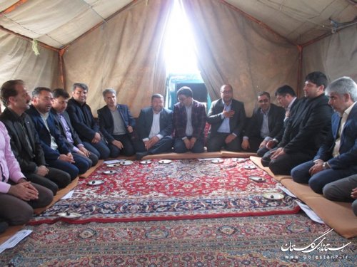 حضور مسئولین استانی و شهرستانی در مراسم بزرگداشت فرماندار فقید ترکمن