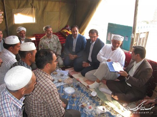 معاون استاندار گلستان با خانواده آی جمال ایری برون دیدار کرد