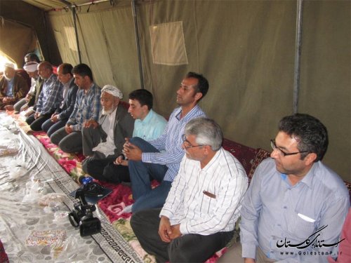 معاون استاندار گلستان با خانواده آی جمال ایری برون دیدار کرد