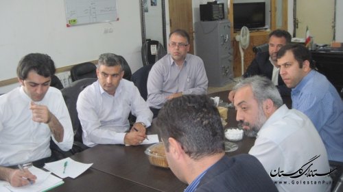 جلسه مشترک کمیته فناوری اطلاعات ستاد انتخابات استانداری در فرمانداری مراوه تپه