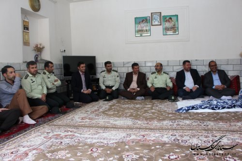 عیادت فرمانداران آزادشهر و علی آباد کتول از مجروح اخیر نیروی انتظامی 