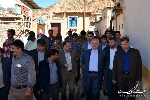 بهره برداری از پروژه بهسازی بافت با ارزش روستای فارسیان