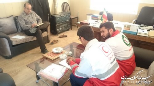 بخشدار مرکزی شهرستان گمیشان عضو داوطلب و افتخاری جمعیت هلال احمر شد