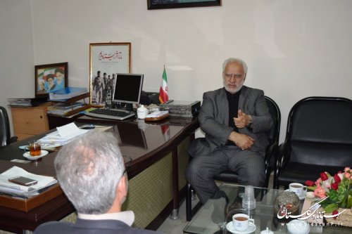 دیدار مدیر عامل شرکت گاز استان با فرماندار کردکوی