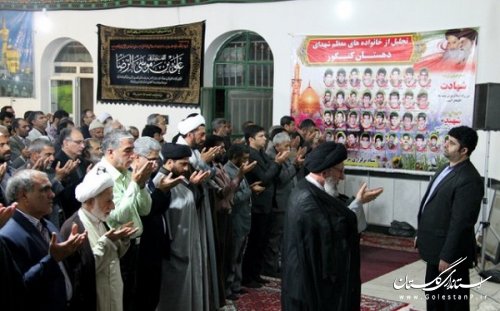 مراسم استقبال از ماه محرم با حضور آیت الله نورمفیدی در کلاله برگزار شد