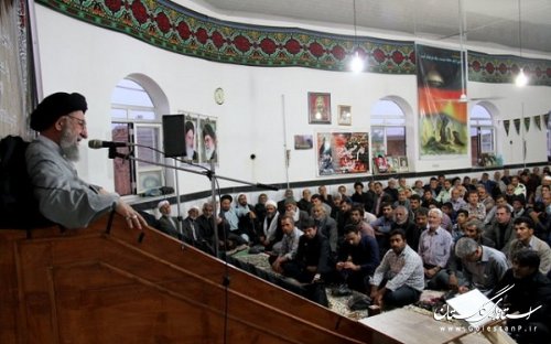 مراسم استقبال از ماه محرم با حضور آیت الله نورمفیدی در کلاله برگزار شد
