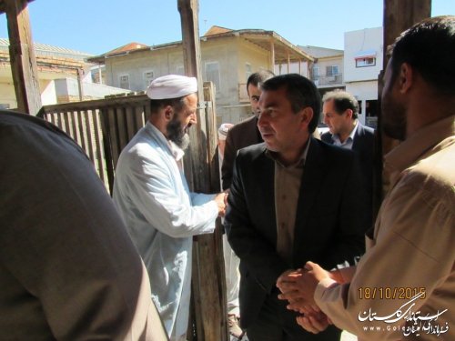 فرماندار گمیشان و مدیر کل حج وزیارت با خانواده های جان باختگان منا دیدار کردند