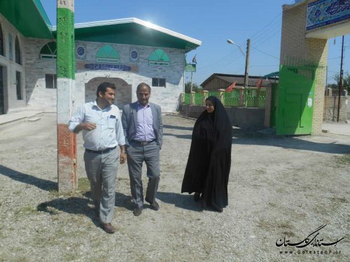 بازدید فرماندار بندرگز از اجرای طرح هادی روستای گل افرا