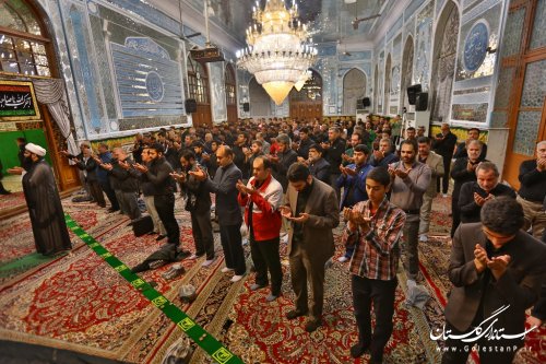 آیین دسته روی محبان حضرت علی اکبر(ع) جمعیت هلال احمر گلستان در گرگان