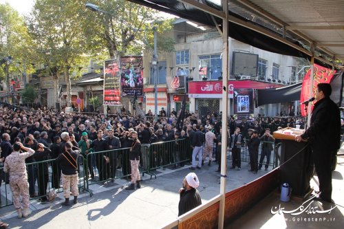 مراسم متمرکز تاسوعای حسینی در مرکز استان برگزار شد