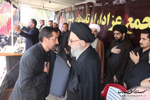 مراسم متمرکز تاسوعای حسینی در مرکز استان برگزار شد
