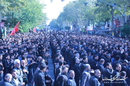مراسم متمرکز تاسوعای حسینی در مرکز استان برگزار شد