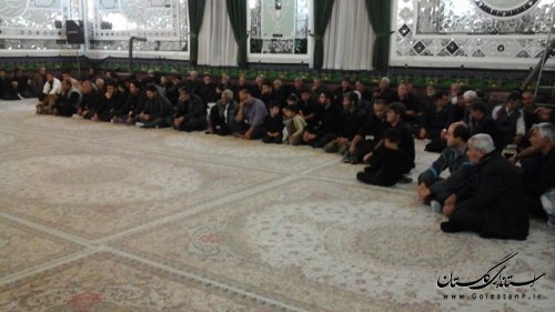 برگزاری مراسم تاسوعای حسینی در شهرستان ترکمن