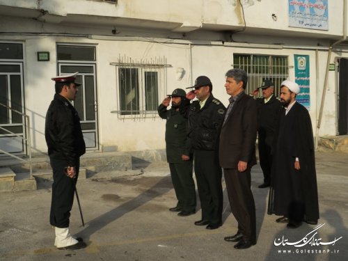 صبحگاه مشترک به مناسبت هفته پدافند غیر عامل در شهرستان آق قلا