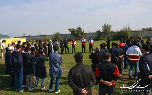 مانور پدافند غیرعامل در مرکز آموزش فنی وحرفه ای شهرستان کردکوی برگزار شد