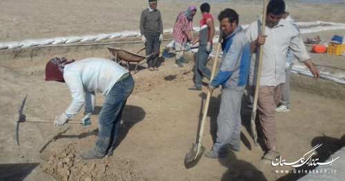 حفاری و اکتشاف دیوار تاریخی گرگان در کلاله آغاز شد