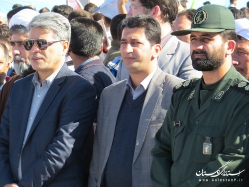مراسم راهپیمایی سیزده آبان در شهرستان آق قلا