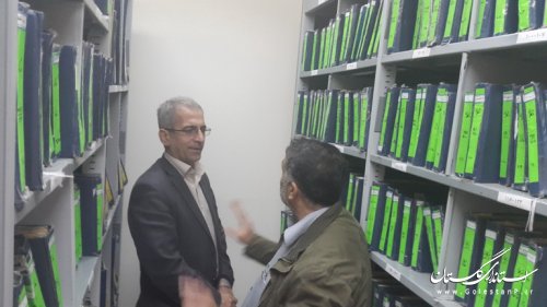 بازدید سرزده فرماندار از اداره ثبت احوال کردکوی