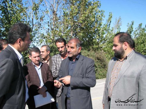 بازدید رییس سازمان مدیریت و برنامه ریزی گلستان از طرح های عمرانی بندرگز