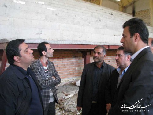 بازدید رییس سازمان مدیریت و برنامه ریزی گلستان از طرح های عمرانی بندرگز