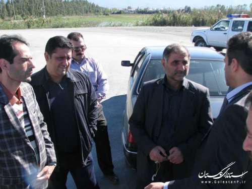 بازدید رییس سازمان مدیریت و برنامه ریزی گلستان از طرح های عمرانی بندرگز
