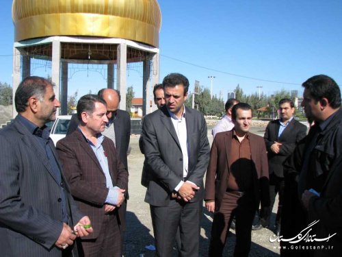 بازدید رییس سازمان مدیریت و برنامه ریزی گلستان از طرح های عمرانی بندرگز