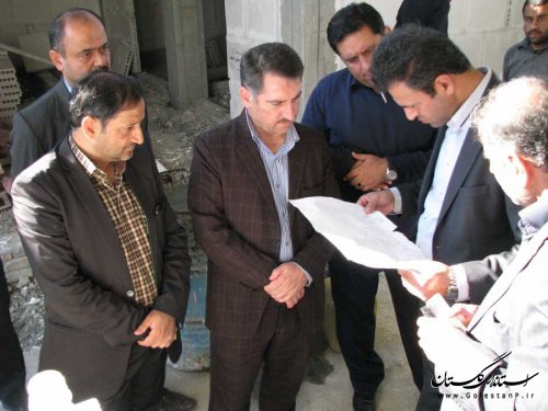 بازدید رییس سازمان مدیریت و برنامه ریزی گلستان از طرح های عمرانی بندرگز