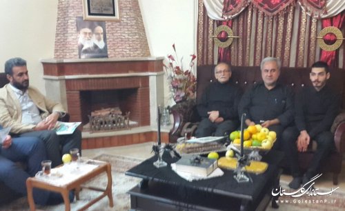 دیدار فرماندار با خانواده های معظم شهید مدافع حرم کردکوی