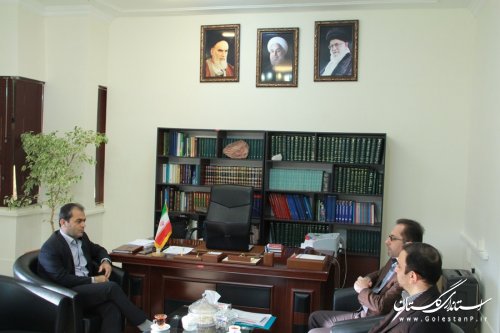 نشست توسعه ای فرماندار گرگان با معاون فنی و حرفه ای استان و رییس شهرستان