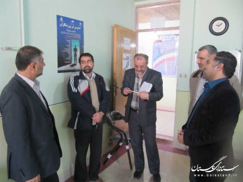 بازدید سرزده فرماندار از اداره ورزش و جوانان بندرگز
