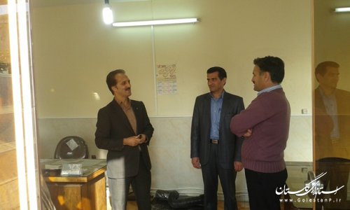 بازدید سزرده معاون فرماندار ترکمن از اداره راه و شهرسازی شهرستان