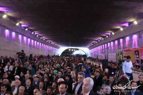 آیین افتتاح و بهره برداری از زیرگذر گلشهر گرگان